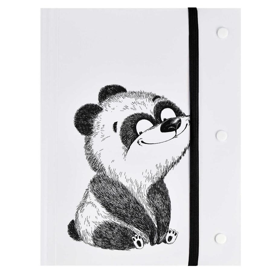 Папка-конверт на резинке А5 "Крэйзи панда", 20 файлов формата А4