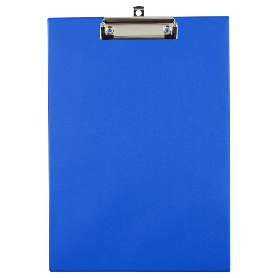 Планшет с зажимом А4 OfficeSpace картон, ПВХ, 200 мкм. синий
