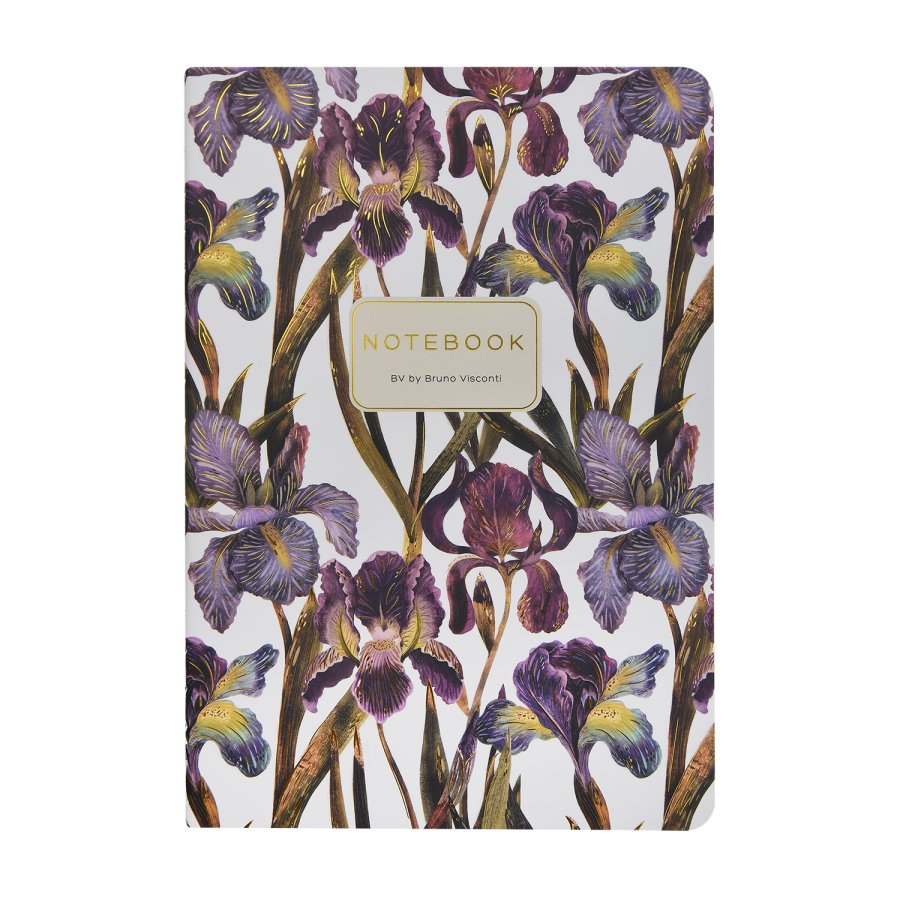 Тетрадь 40 л линия  Bruno Visconti "FLORA.ИРИСЫ"