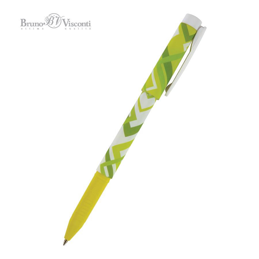 Ручка шариковая Bruno Visconti FreshWrite "Ромбы"  0,7 мм, синяя 