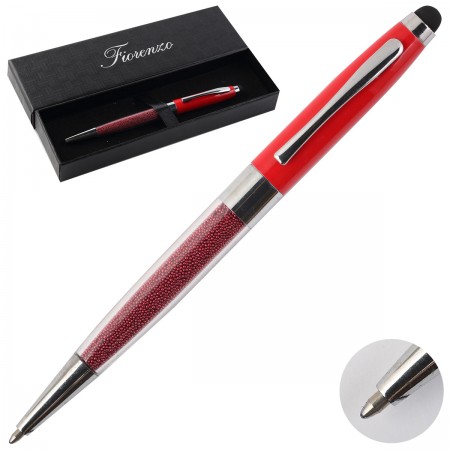 Ручка шариковая подарочная FIORENZO, корпус красный
