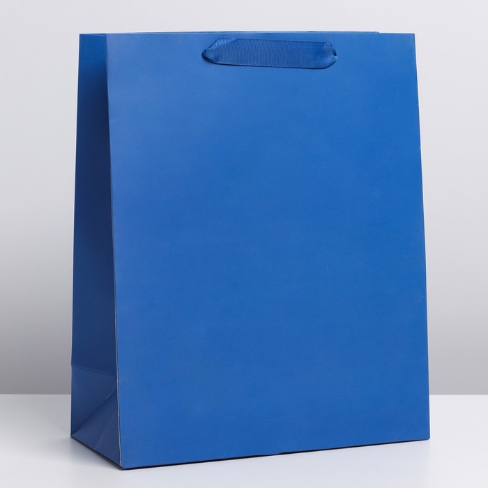 Пакет подарочный 31х40х14 см "Синий" 