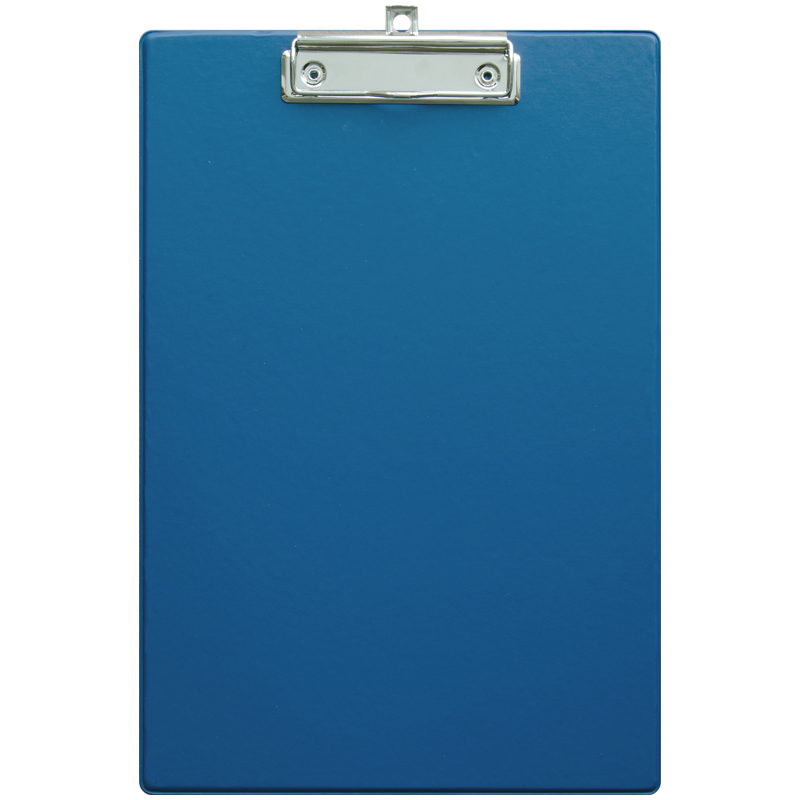Папка-планшет с зажимом А4 OfficeSpace, ПВХ, синий