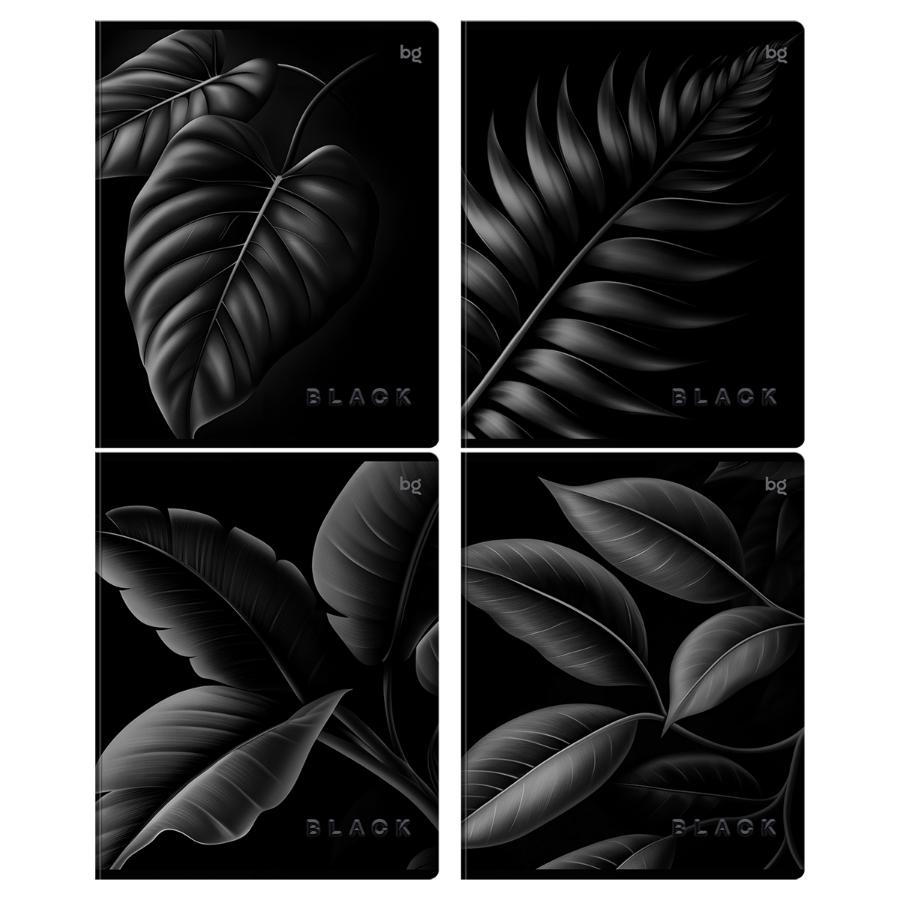 Тетрадь 80 л Just Black. soft-touch