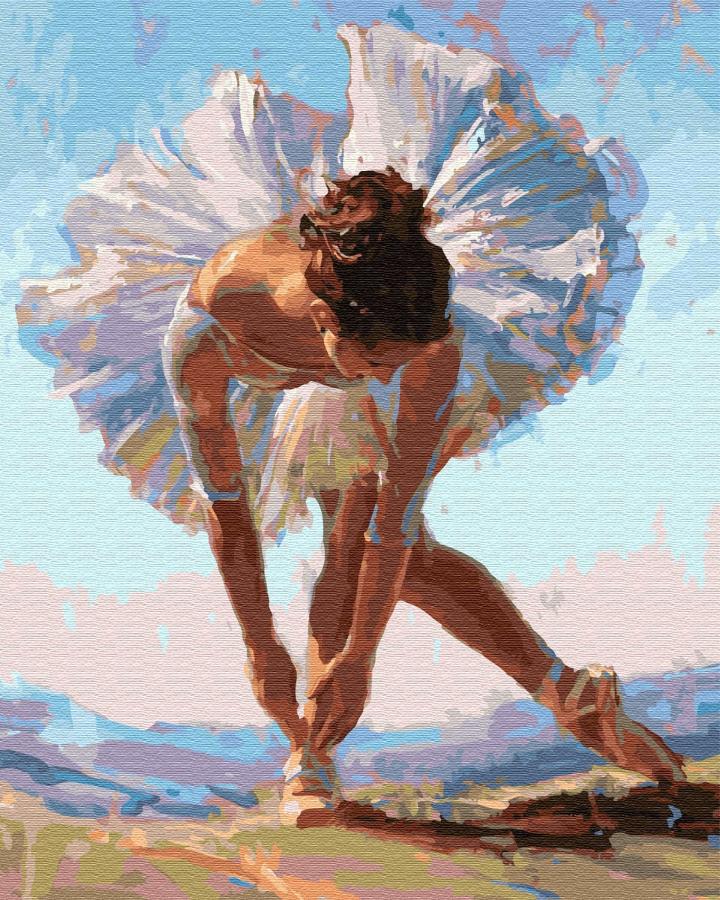 Картина по номерам "Балерина на утесе", 40х50 см