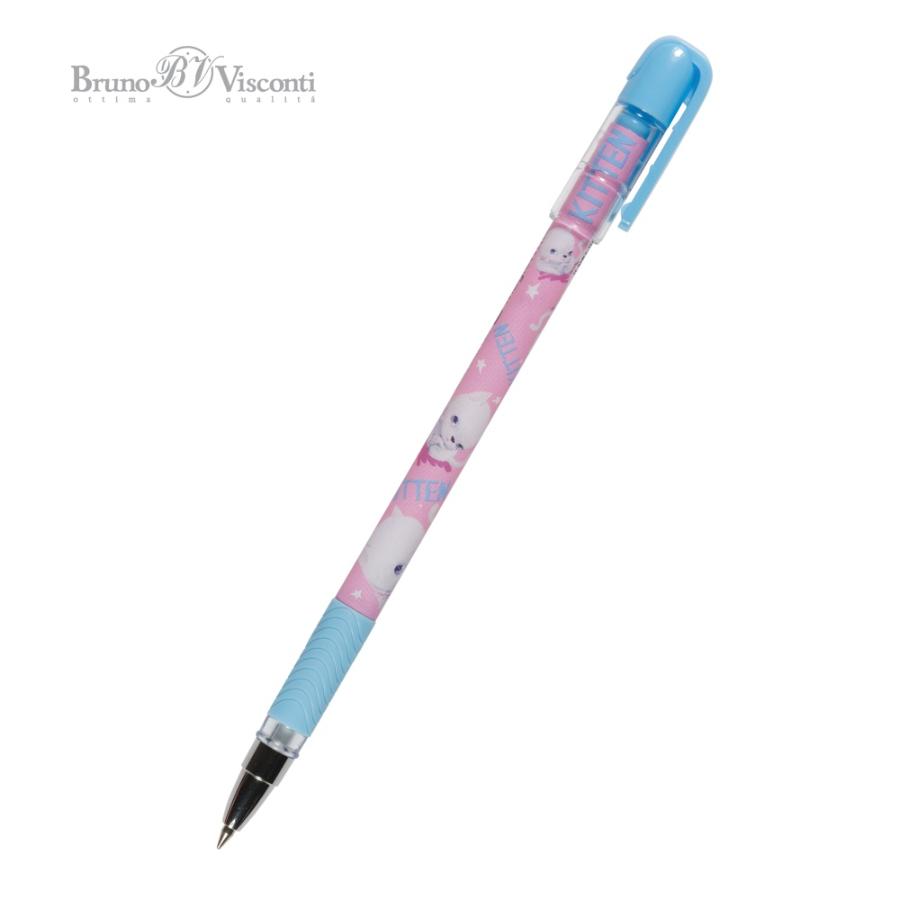 Ручка шариковая Bruno Visconti MagicWrite "Кошка с бантиком"  0,5 мм, синяя 