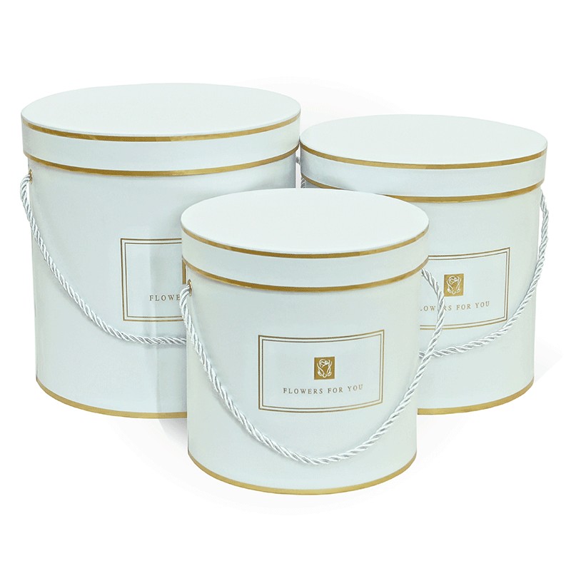 Подарочная коробка цилиндр, 17,5 х 17,5 см, бело-золотой (3) Подарочная коробка цилиндр, 17,5 х 17,5 см, бело-золотой (3)