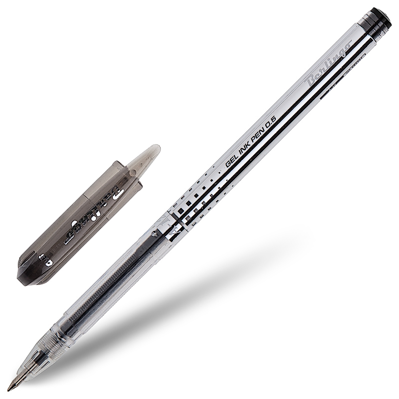 Ручка гелевая Berlingo "А-12" 0,5 мм, черная 