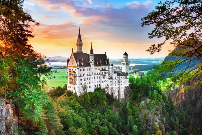Картина по номерам «Вид на замок в Баварии», 30х40 см