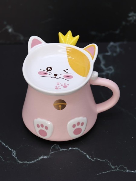 Кружка 400 мл "Kitty - princess" pink