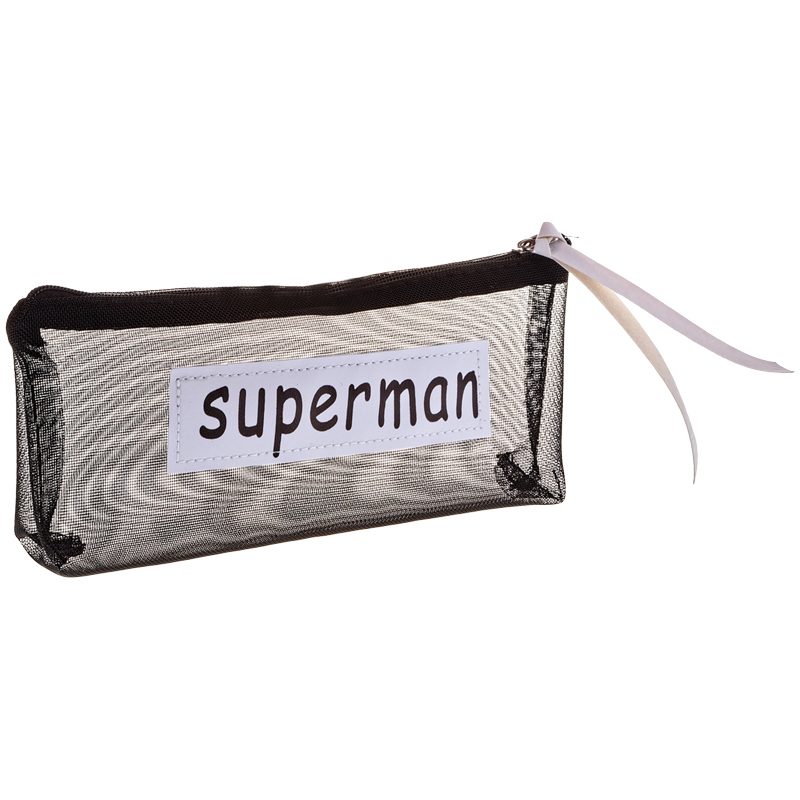 Пенал-косметичка "Superman", сетчатая ткань, 19х8х3,5 см