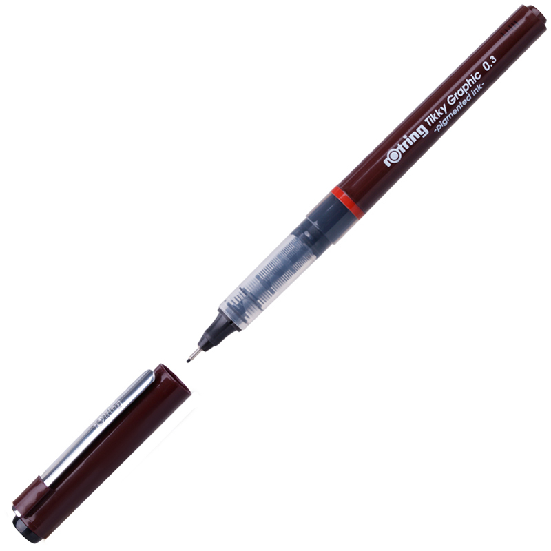 Ручка капиллярная Rotring "Tikky Graphic" 0,3 мм черная