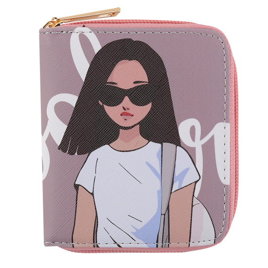 Кошелек "Cool girl" 12х10х2,5 см, кожзам КОКОС