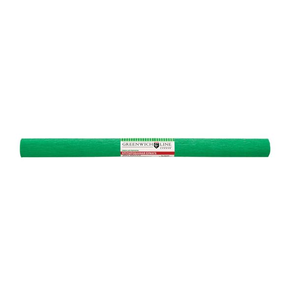 Цветная бумага креповая Greenwich Line, 50х250см, 32г/м2, зеленая