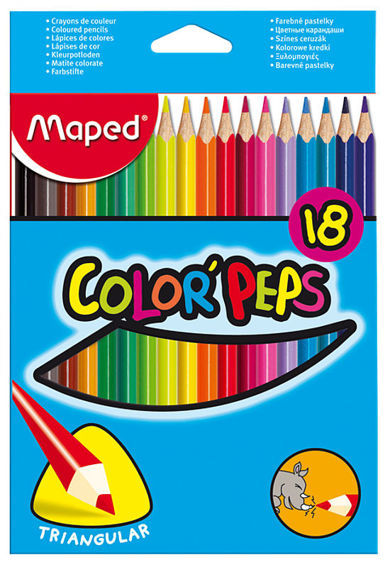 Карандаши 18 цветов Maped "Color peps"