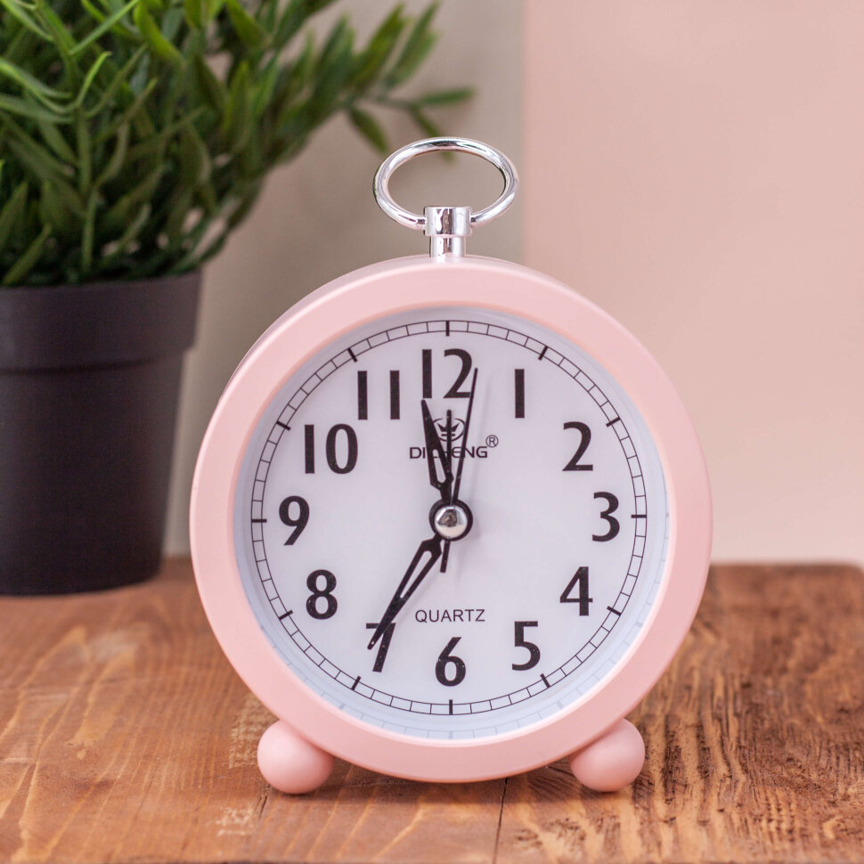 Часы-будильник "Every day", pink
