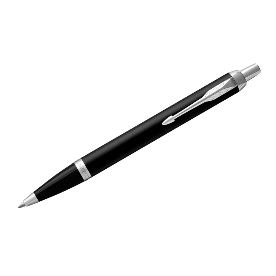 Ручка шариковая Parker "IM Essential Muted Black CT" синяя, 1,0мм, автомат