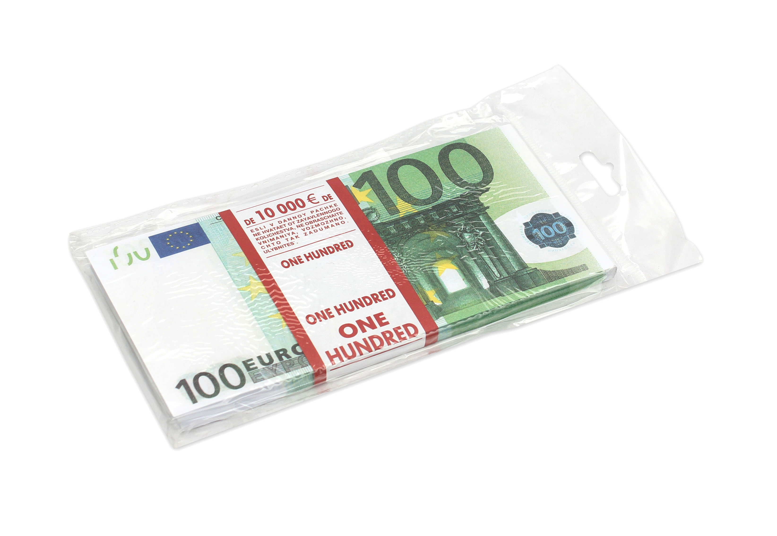 Деньги сувенирные 100 евро