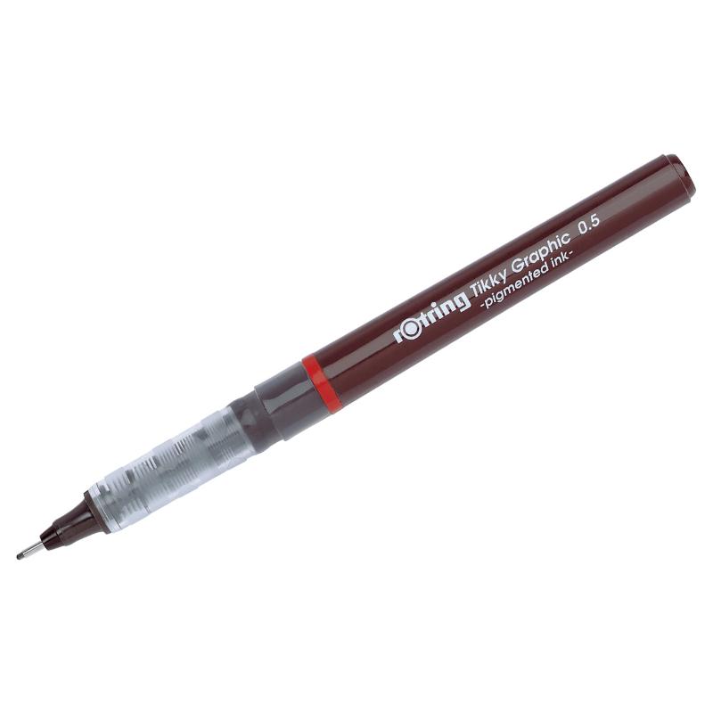 Ручка капиллярная Rotring "Tikky Graphic" 0,5 мм черная