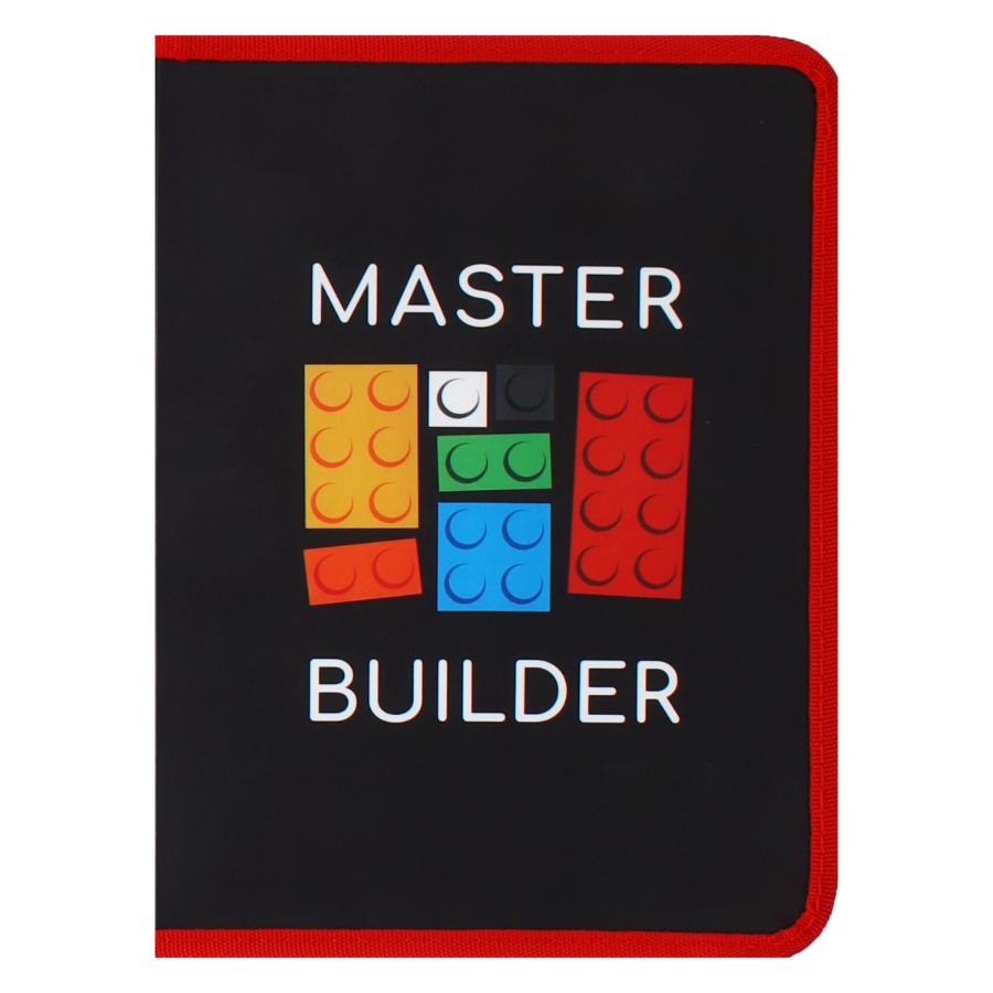 Папка для тетрадей А5 молния вокруг "Master builder"