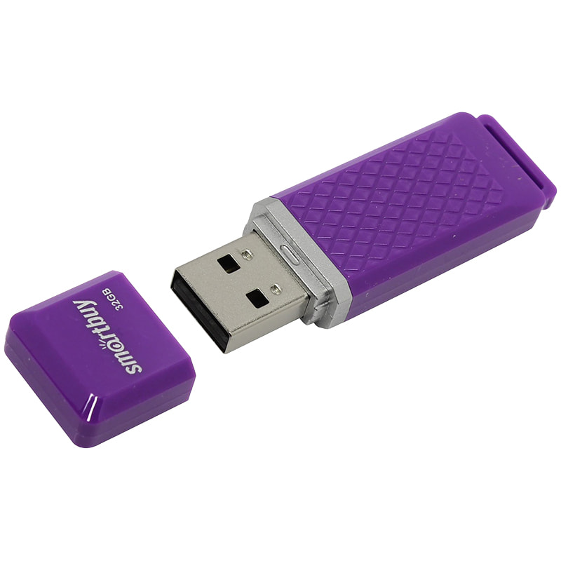Флэш-драйв Smart Buy "Quartz" 16GB, USB 2.0 Flash Drive, фиолетовый