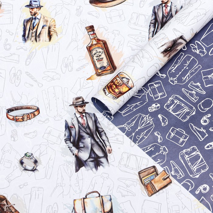 Бумага упаковочная 50х70 см "Мода" 