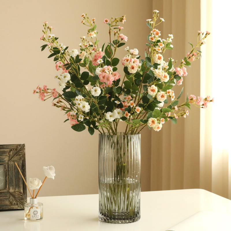 Ветка искусственных цветов "Сакура", белая, 75 см