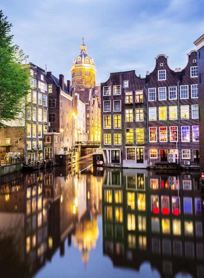 Картина по номерам "Ночной Амстердам" 40х50 см
