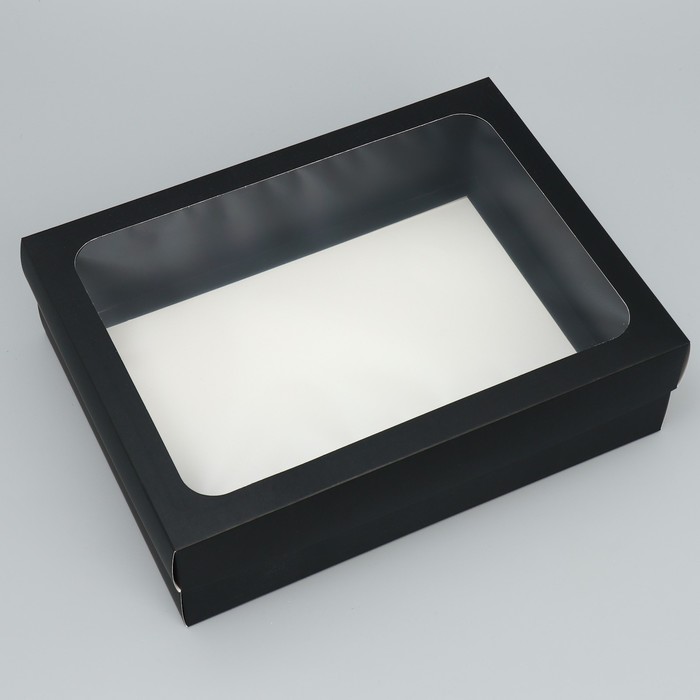 Коробка подарочная «Черная»,  32 × 24 × 9 см 