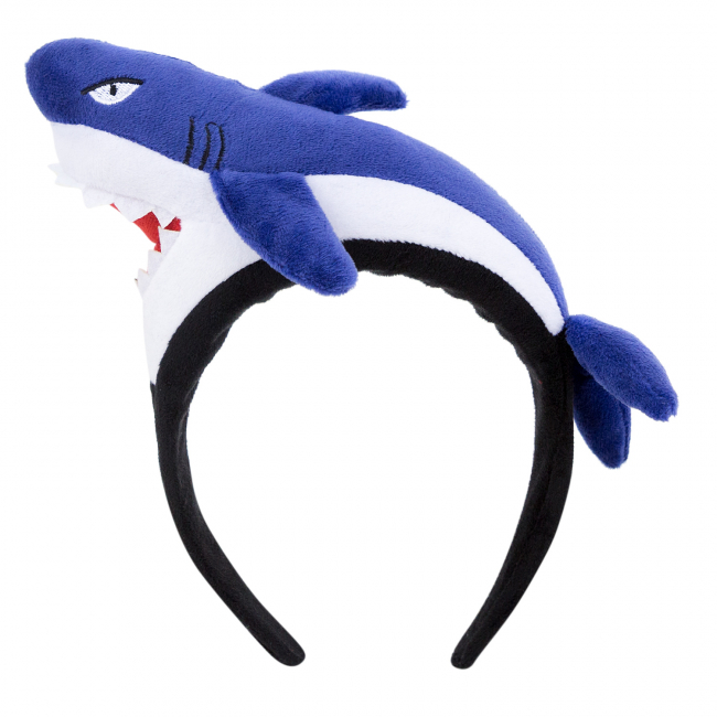 Повязка на голову "Акула", синий
