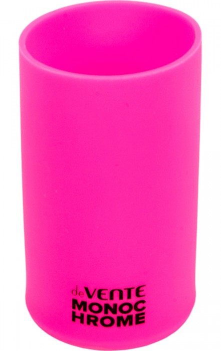 Подставка стакан для пишущих принадлежностей deVENTE "Monochrome", неон розовый