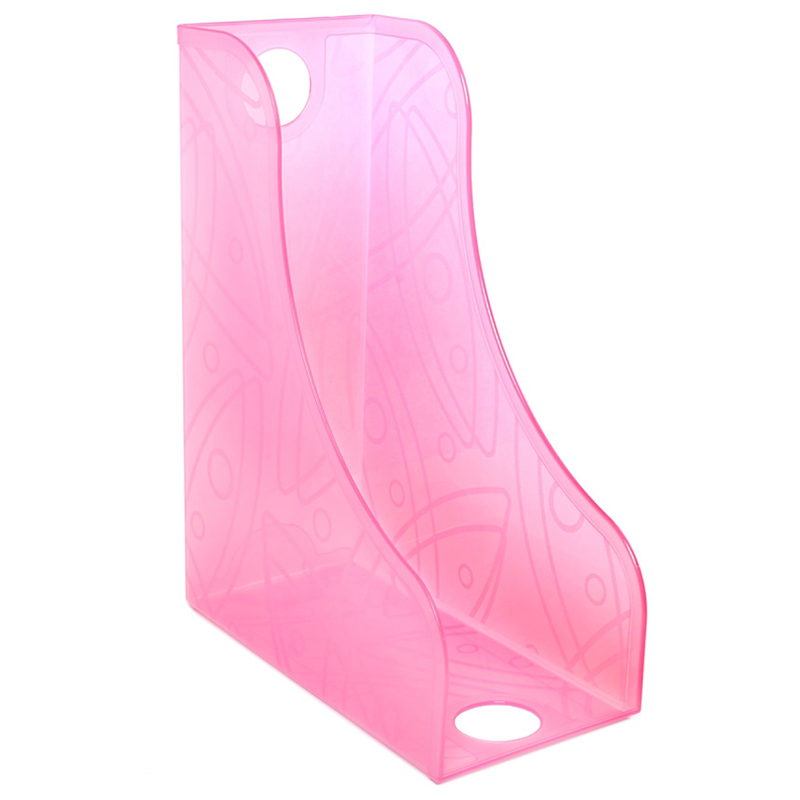 Стойка-уголок для бумаг СТАММ, тонированный розовый
