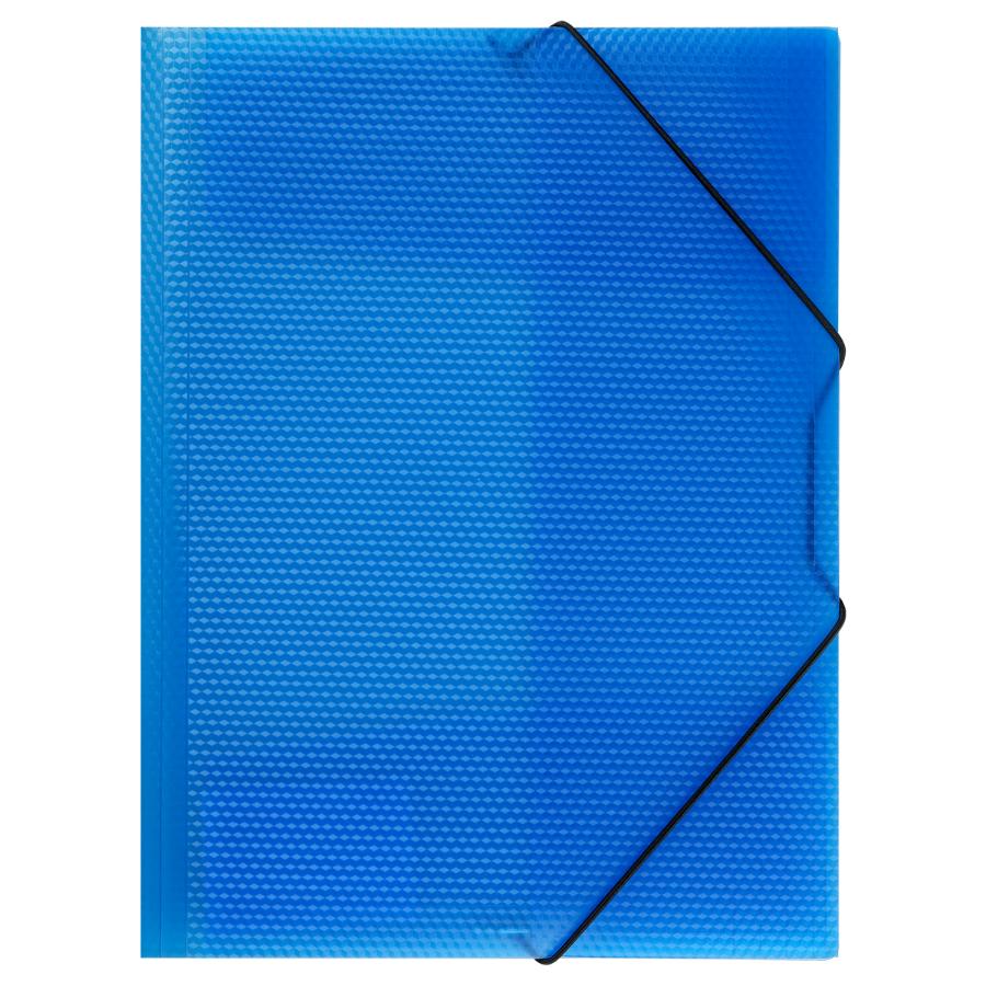 Папка на резинке СТАММ "Кристалл" А4, 700мкм, синяя