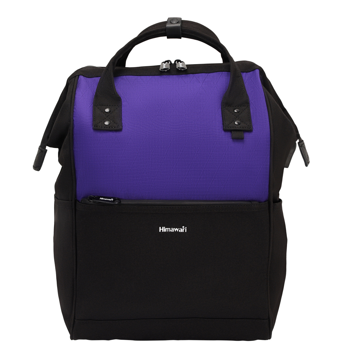 Рюкзак черный/синий, ткань, 1 отделение HIMAWARI, USB-порт