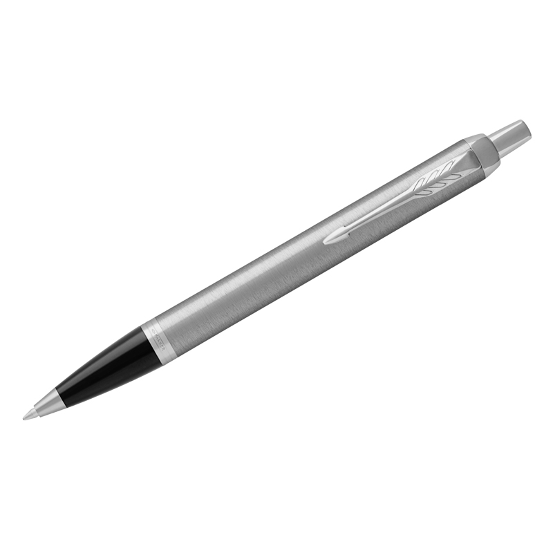 Ручка шариковая Parker "IM Essential Stainless Steel CT" синяя, 1,0мм, автомат