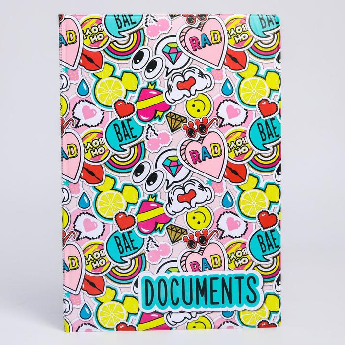 Обложка для семейных документов "Documents", Микки Маус