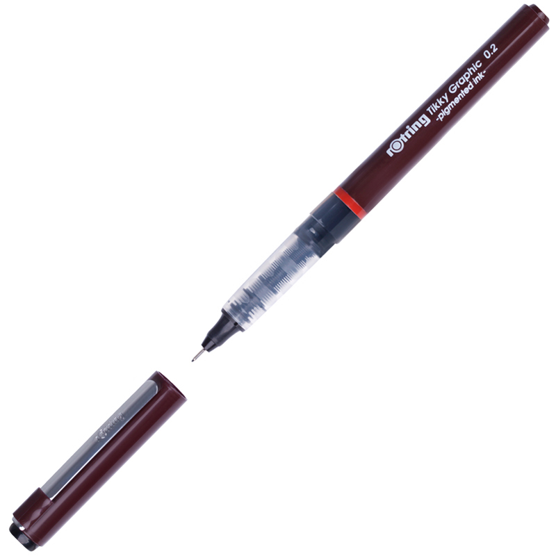 Ручка капиллярная Rotring "Tikky Graphic" 0,2 мм черная