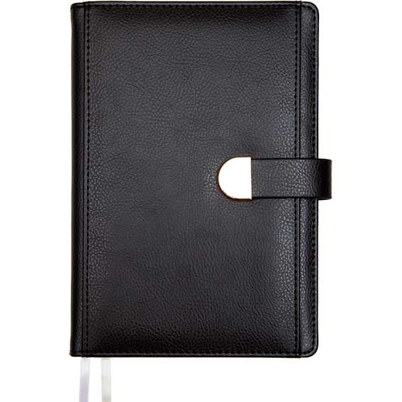 Ежедневник А5 168 л. 2026г deVENTE "Denver", магнитная застежка, кожзам, черный