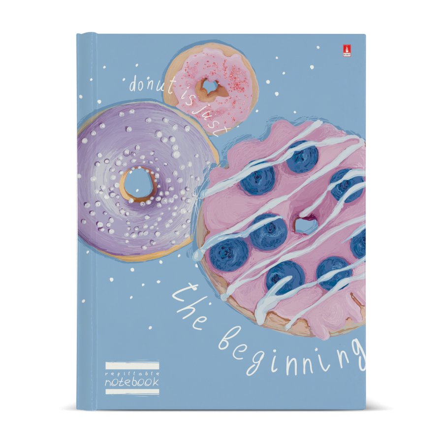 Тетрадь на кольцах 80 л. DONUT