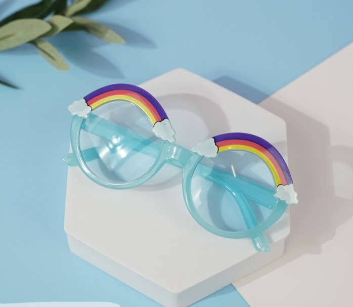 Солнцезащитные очки "Rainbow" blue, с чехлом