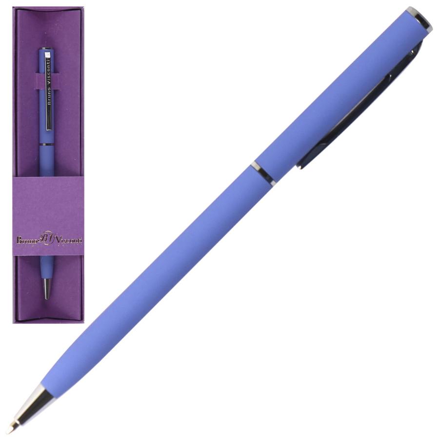 Ручка шариковая Bruno Visconti "PALERMO" 0,7 мм синяя, фиолетовый корпус, сиреневая коробка