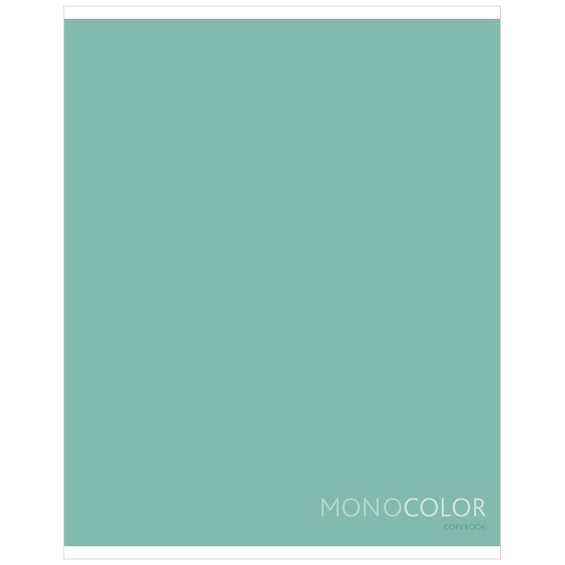 Тетрадь 48 л Моноколор. Pale color. Green