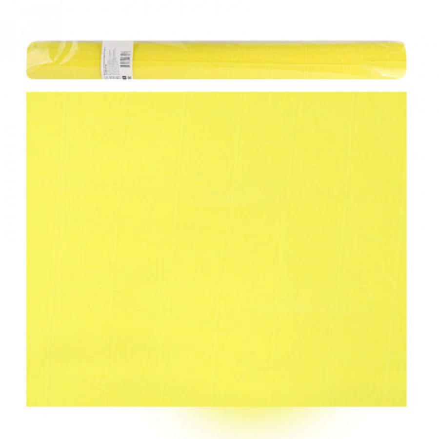 Цветная бумага креповая  рулон 50х250 мм 80г/м , желтая