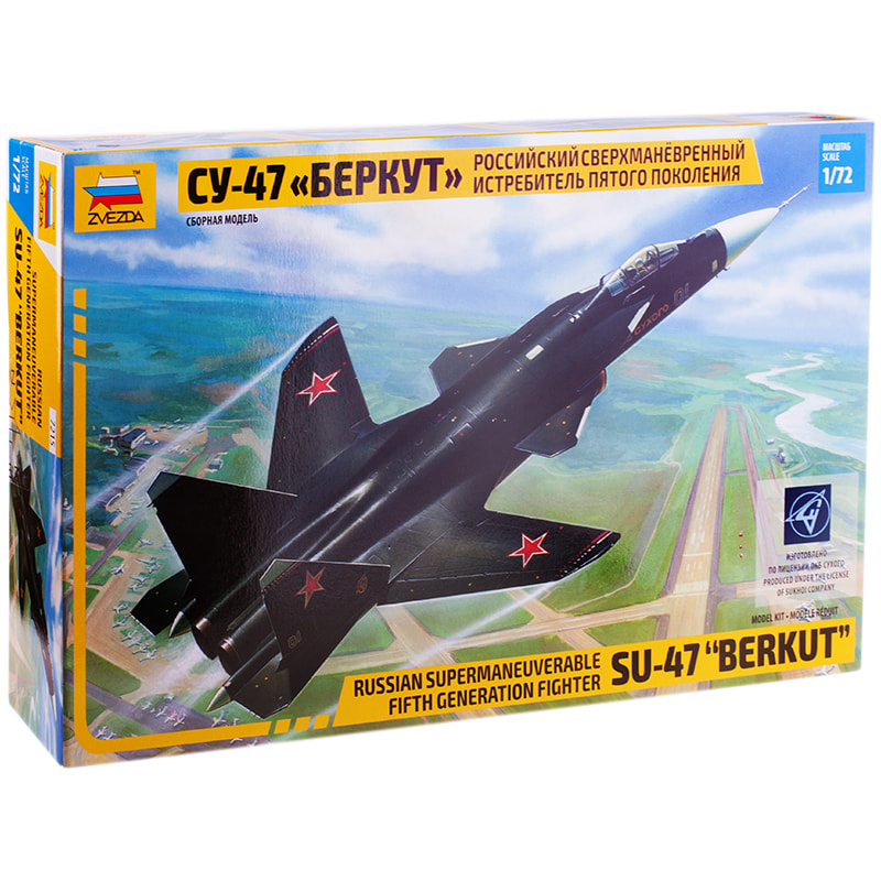 Модель сборная "Российский сверхманёвренный истребитель СУ-47 Беркут", масштаб 1:72
