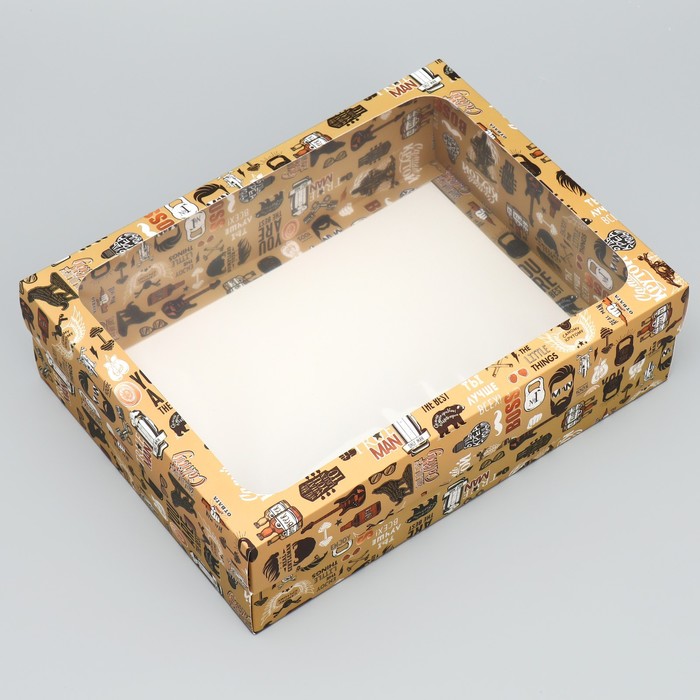 Коробка подарочная складная «Для самого крутого», 32 × 24 × 9 см