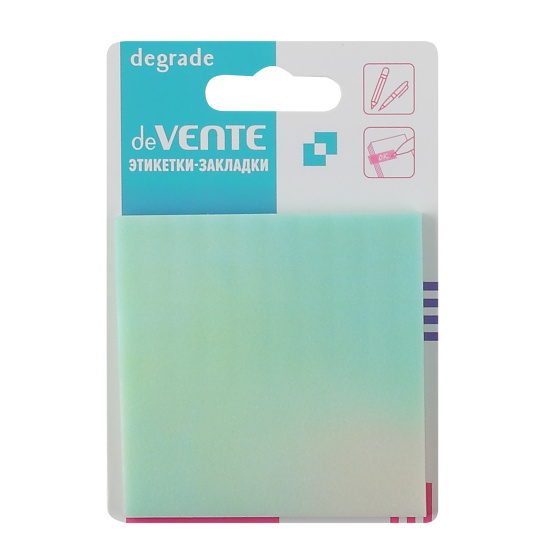 Бумага с липким слоем deVENTE Degrade 73х73, 50 л прозрачная 