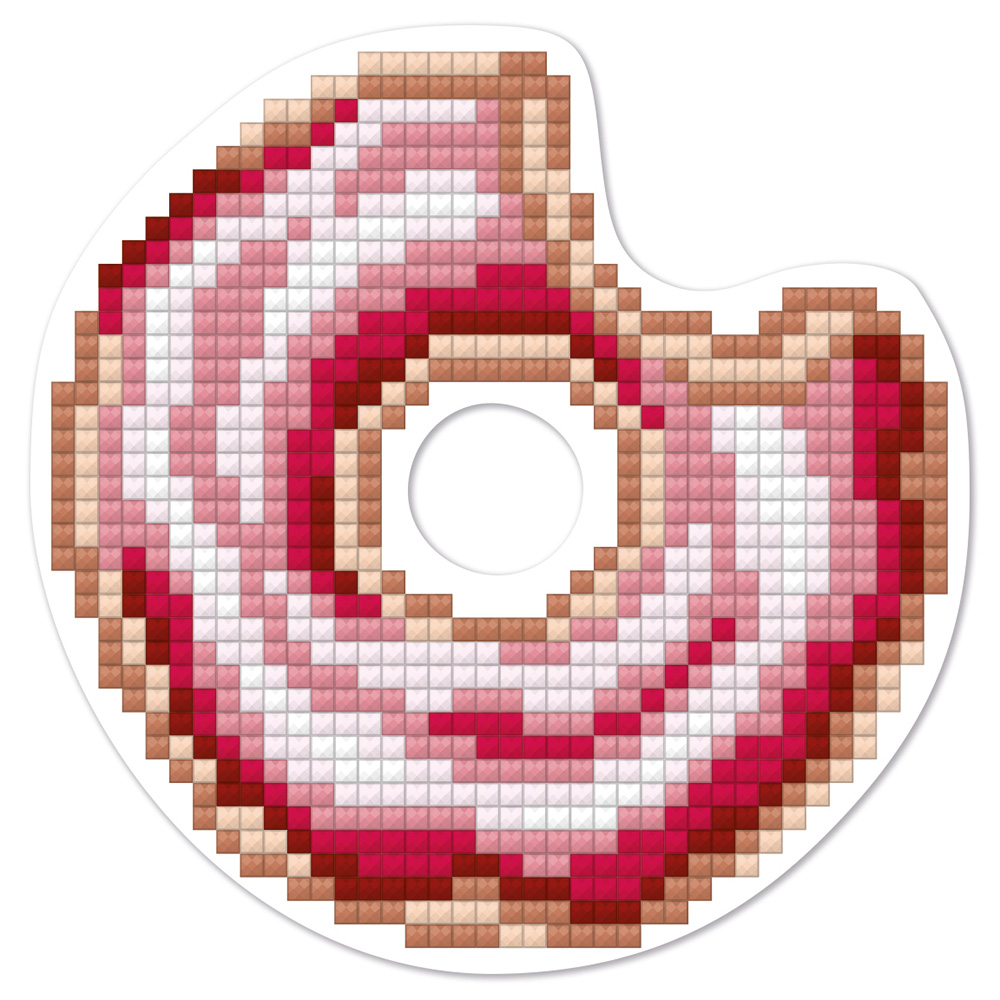 Мозаика алмазная магнит "Пончик" 9 х 9 см