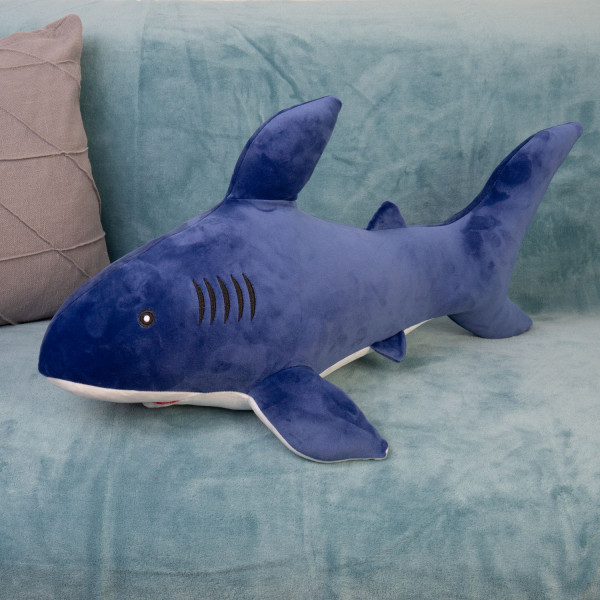 Игрушка мягкая "Акула", 50 см, (синяя)
