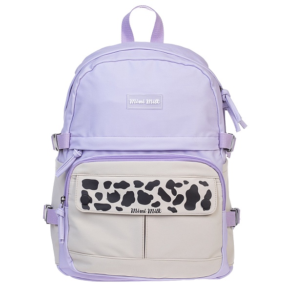 Рюкзак Hatber "Mimimilk Bear", 1 отделение, 41,5х30х17,5см, сиреневый