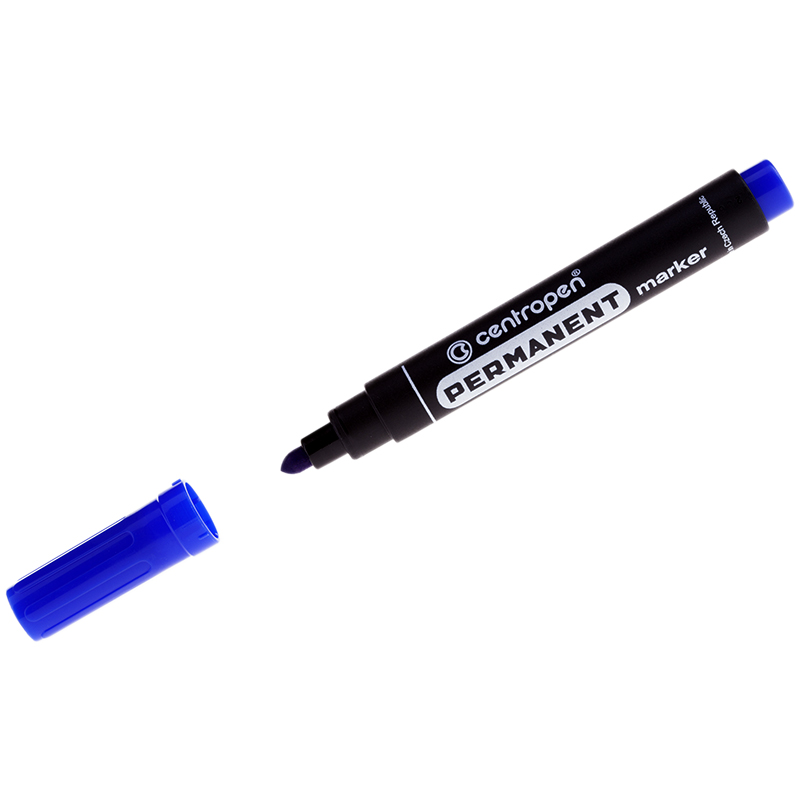 Маркер перманентный Centropen 2,5 мм, синий
